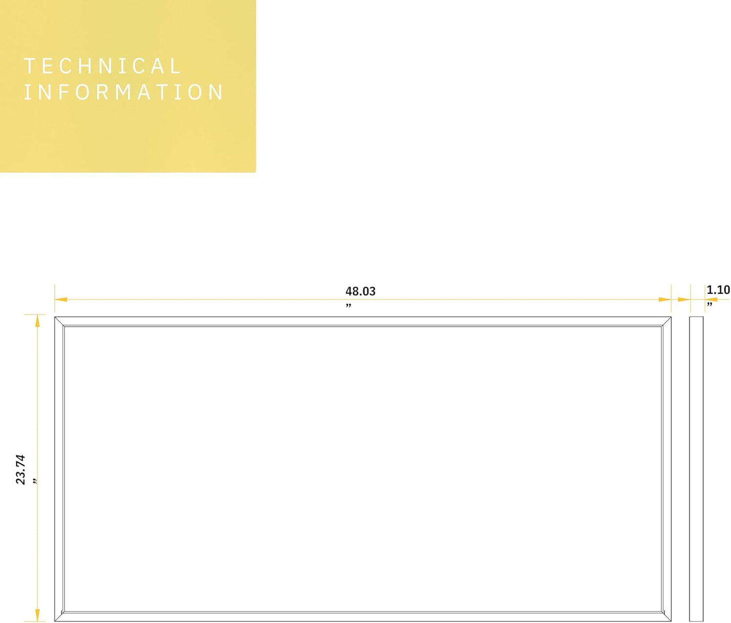 P-6630 2x4 LED Surface Mount Panel Light, 40 Watts, 5000 Lumens 5CCT