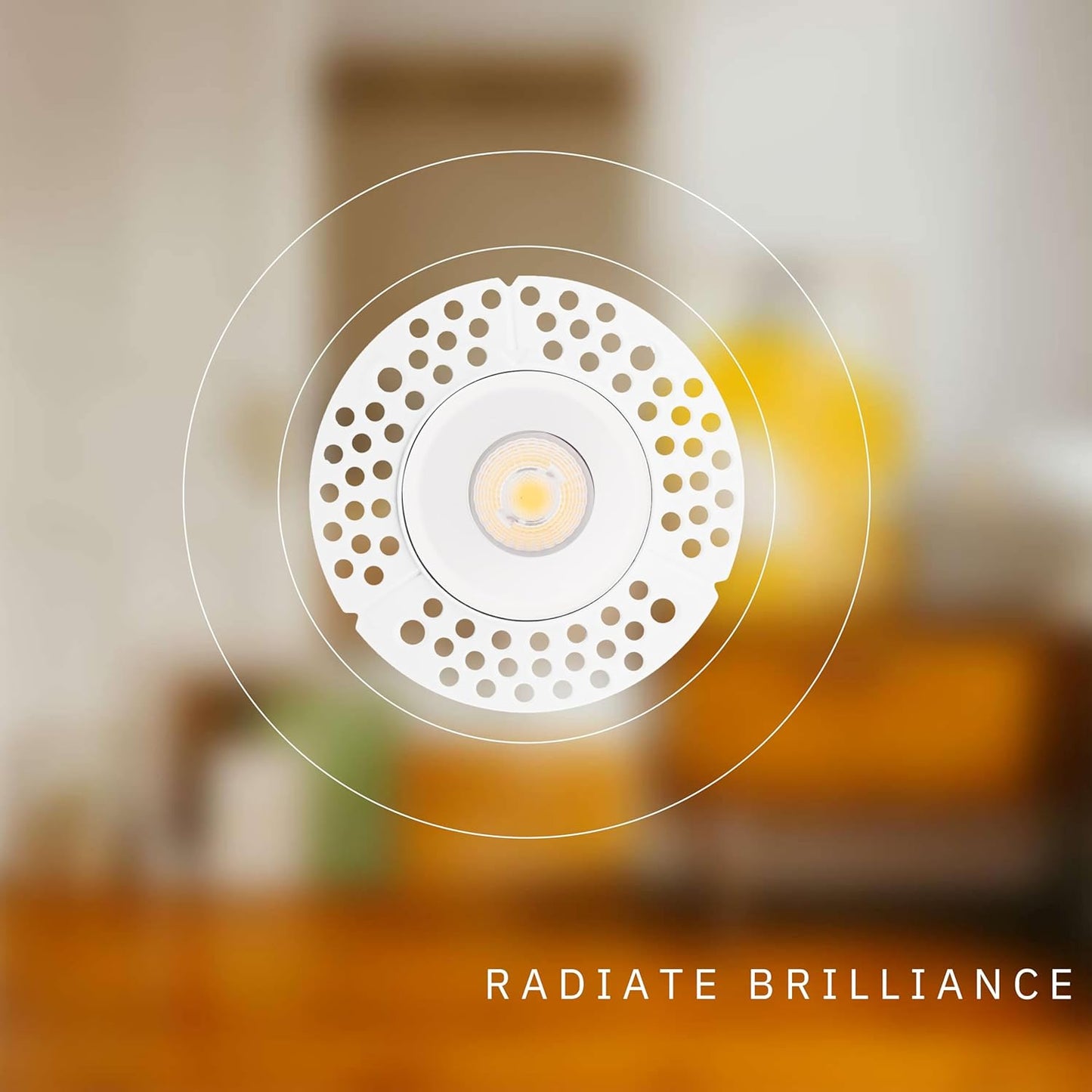 P-6341 2 Inch Trimless Round White Wide Beam 14W 1100 Lumens 5CCT Recessed Light