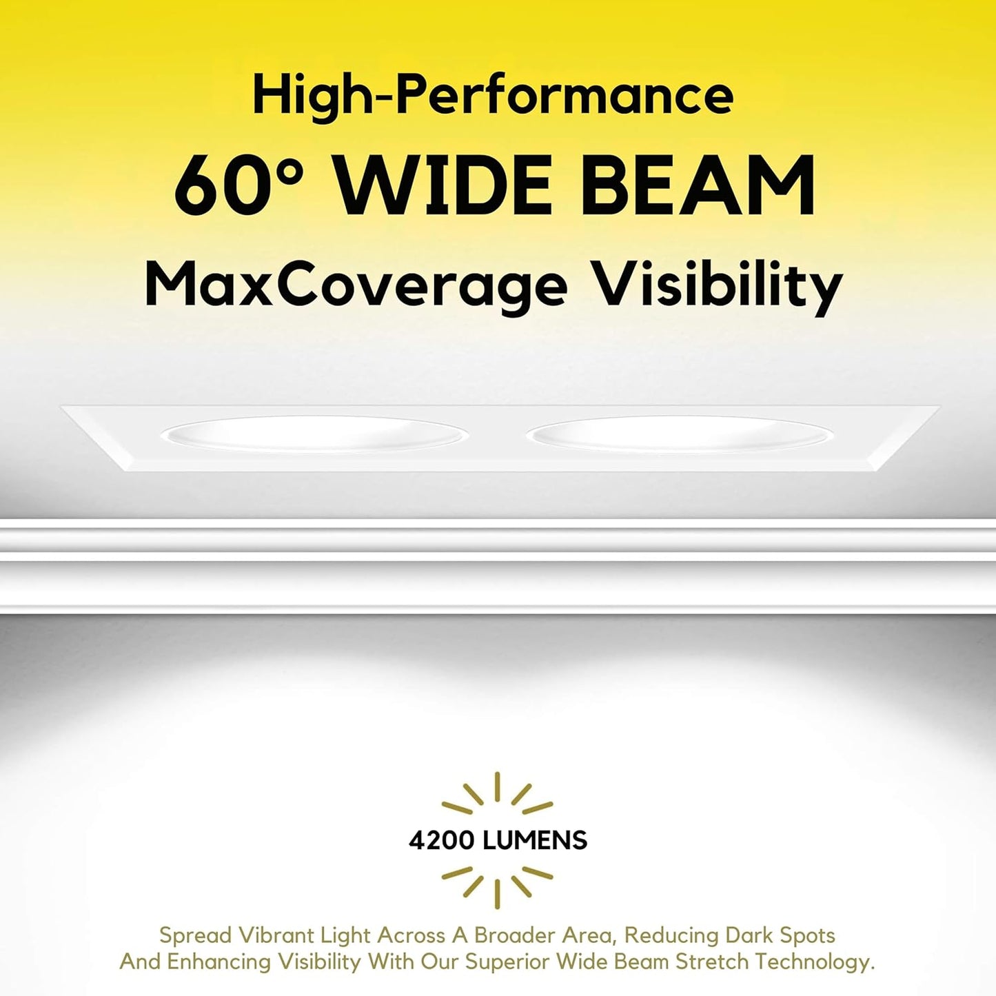 P-7431 3 inch Trimless 2 Head Round White HO, 48W, 4200 Lumens, Non-IC, 5CCT Recessed Light