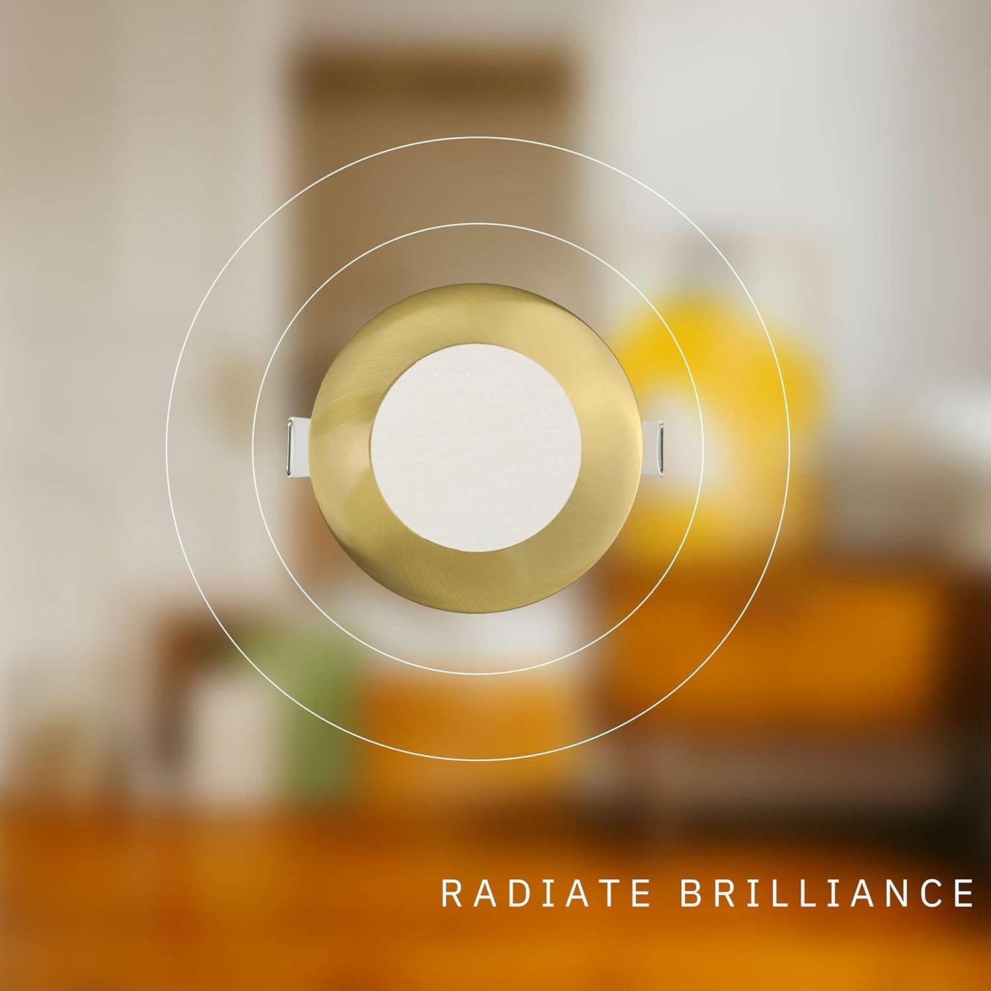 P-6201 3 Inch Round Brushed Brass 8W 600 Lumens 5CCT Slim Light