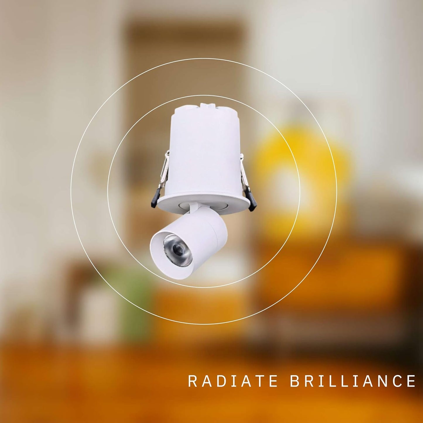 P-6631 2 Inch Retractable Round, White Finish 3 Watts, 170 Lumens 5CCT Recessed Light