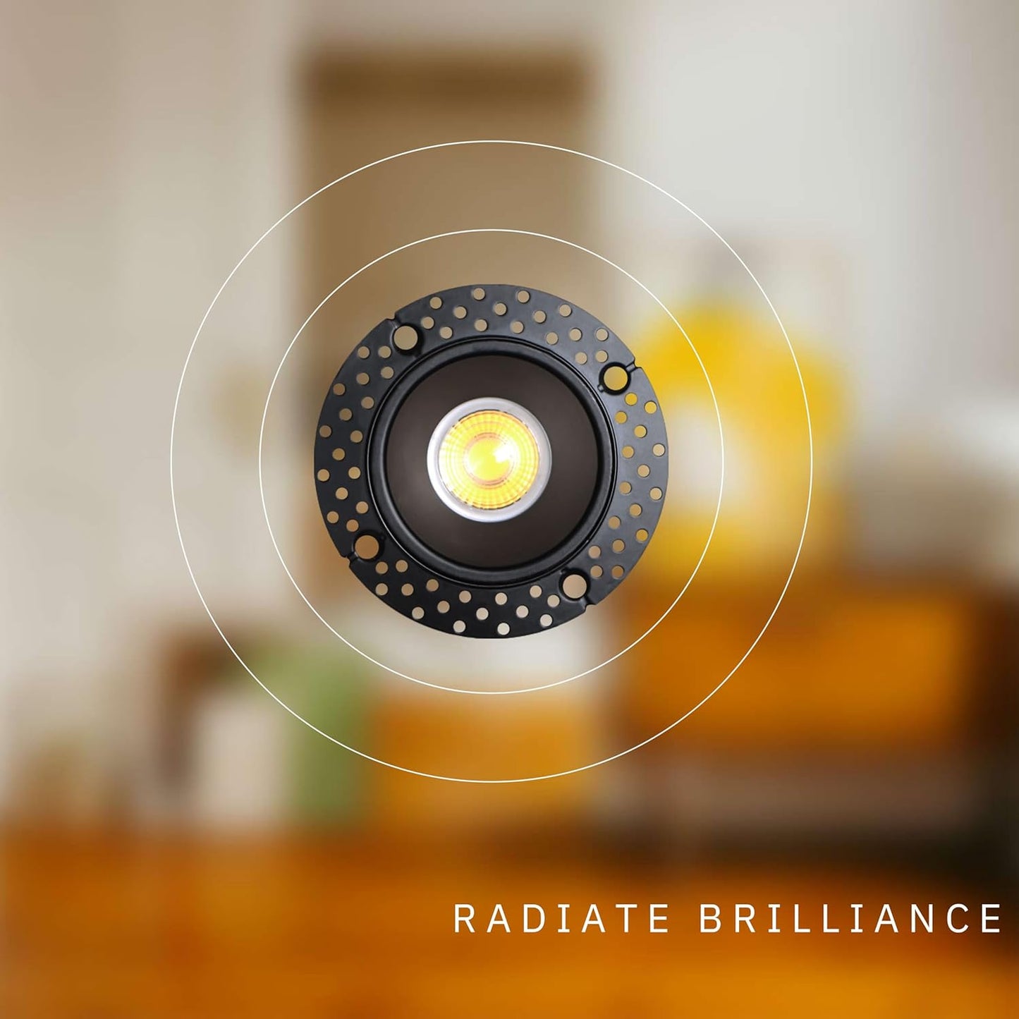 P-5437 2 Inch Trimless Black Round 15W 1000 Lumens 5CCT Recessed Light