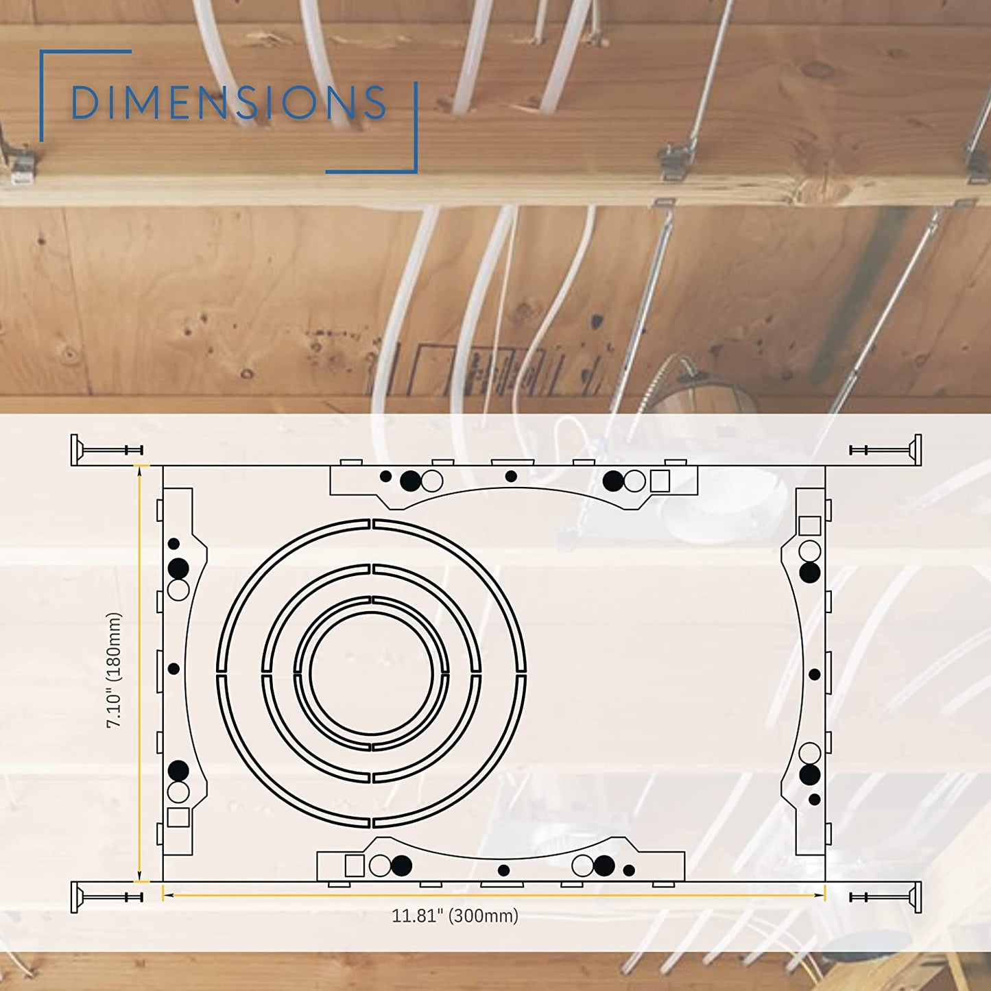 P-5266 New Construction Universal Mounting Plate for LED Recessed Lighting Kits