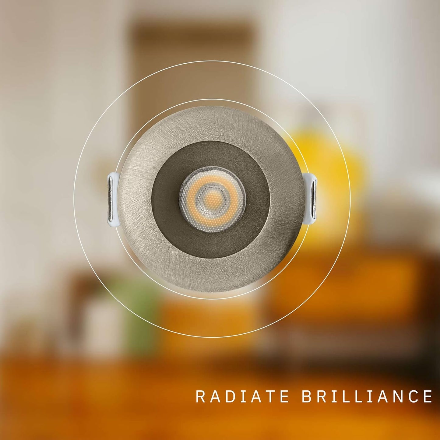P-6498 1.5 Inch Round Brushed Nickel Smooth, 7 Watts, 600 Lumens 5CCT Recessed Light