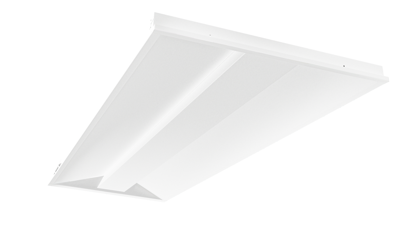 Perlglow 2X4 50/60/70W 5580/6950/7925 Lumens Frosted Wet Rated Selectable CCT 30,35,41,50,65K Focused Troffer