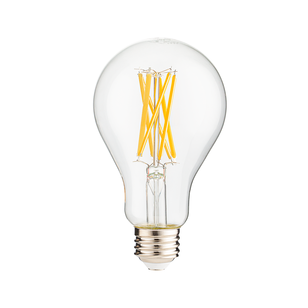 Perlglow 15 Watts A21 Shape E26 Base Type 1600 Lumens Clear LED Light Bulb 3000K Warm White