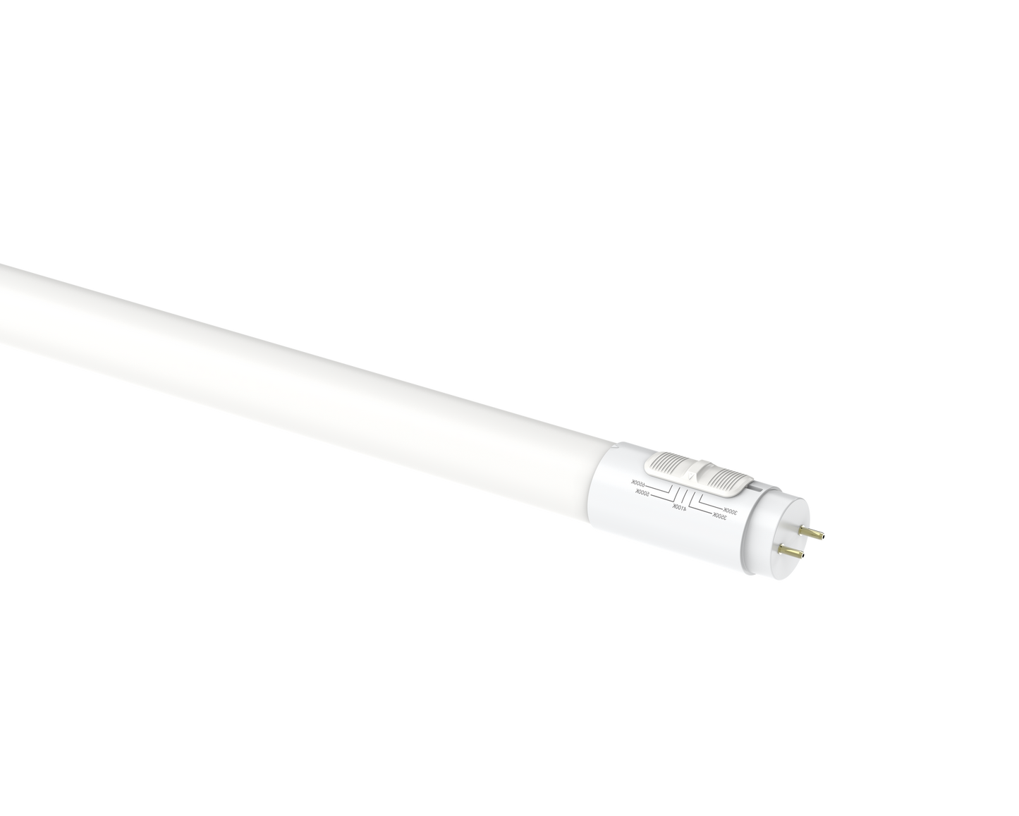 Perlglow 42W 8 Ft T8 Shape Single Pin Base Glass Lens Type B Ballast Bypass Frosted LED Tube Light 3000k Warm White