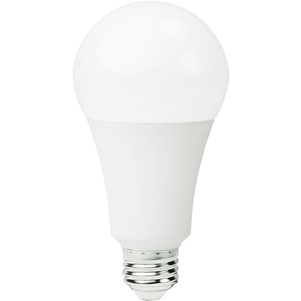 Perlglow 27 Watts A23 Shape E26 Base Type 4000 Lumens Frosted LED Light Bulb 4100K Cool White