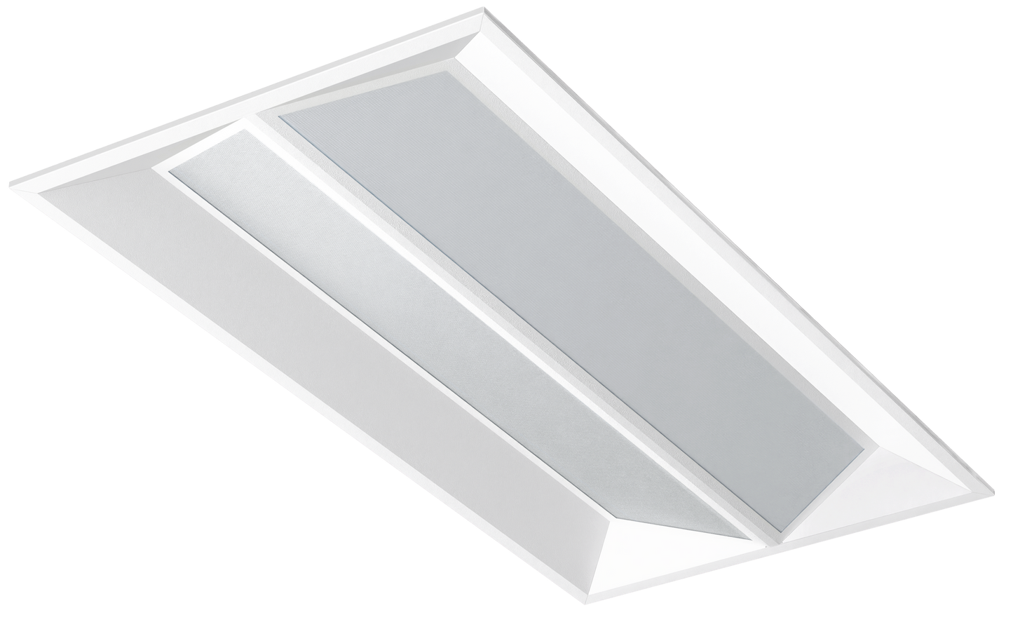 Perlglow 2X4 50/60/72W 5775/6850/7400 Lumens Frosted Wet Rated Selectable CCT 30,35,41,50,65K Butterfly Troffer