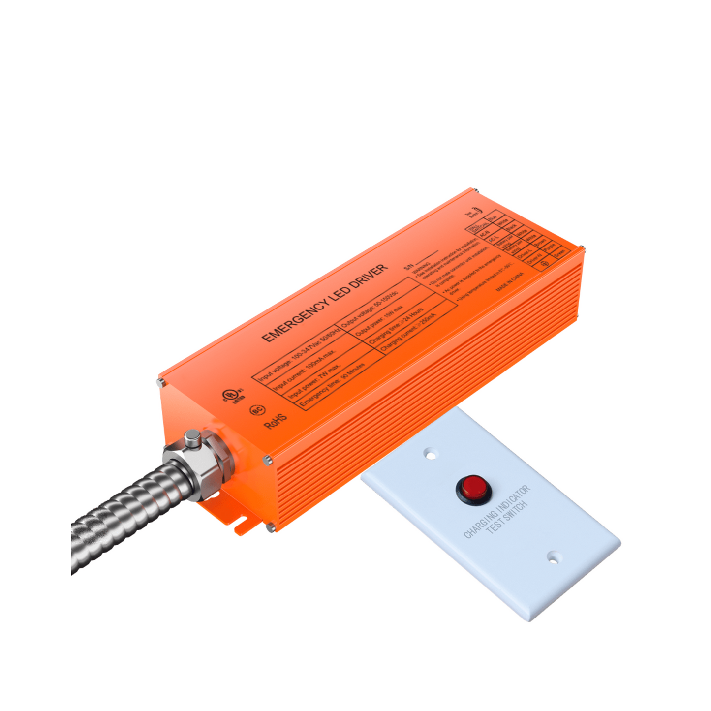 P-5262 Emergency LED Driver 15W for Isolated & Non-Isolated Drivers, 120/277v Dimmable