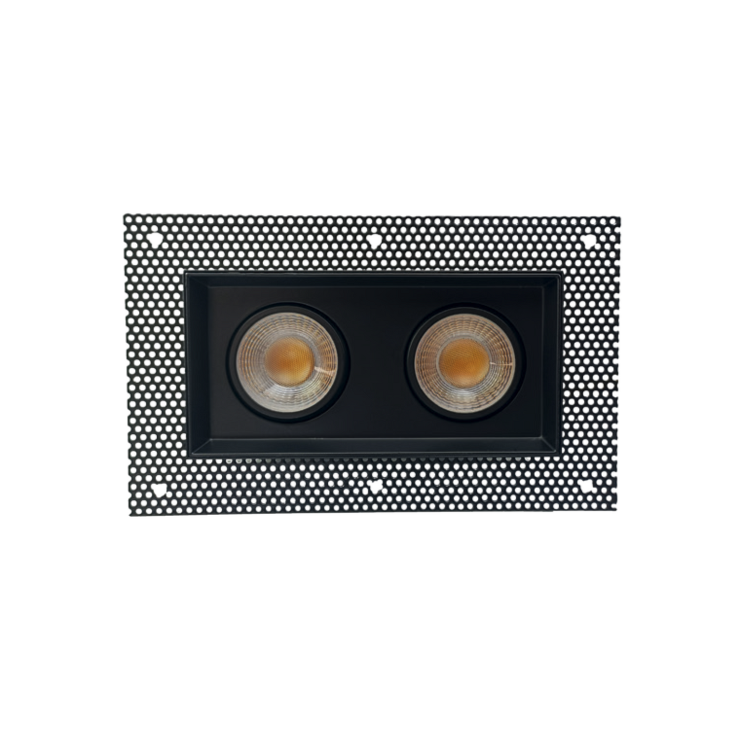 P-5476 4 Inch Trimless 2 Head Black 28W 2400 Lumens 5CCT Gimbal Light