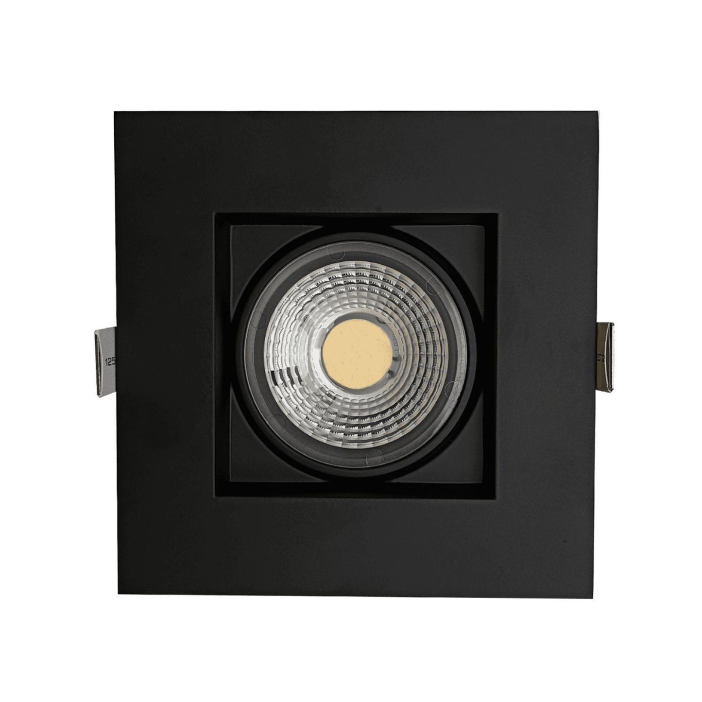 P-5479 4 Inch Square Black 14W 1100 Lumens 5CCT Gimbal Light