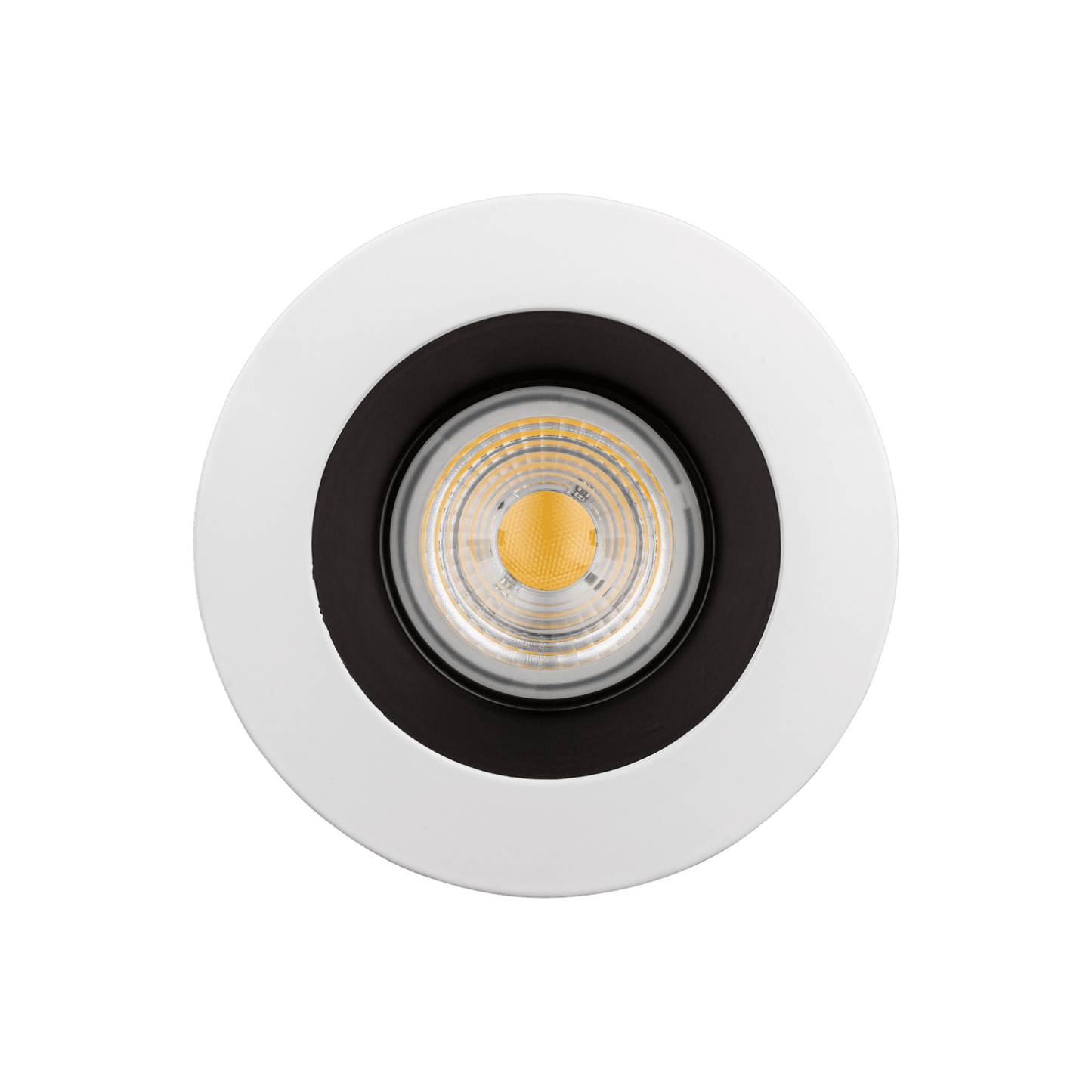 P-5808 4 Inch Round 2-Tone Smooth 15W 1100 Lumens Super White 5k Recessed Light