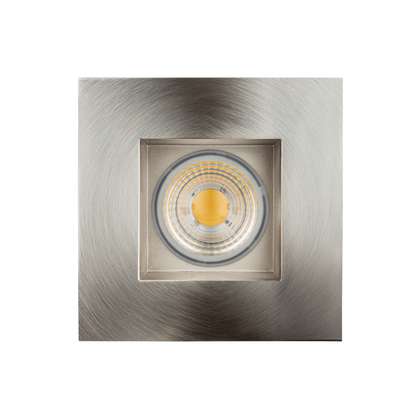 P-5789 4 Inch Square Brushed Nickel 15W 1100 lm Neutral White 35k Recessed Light