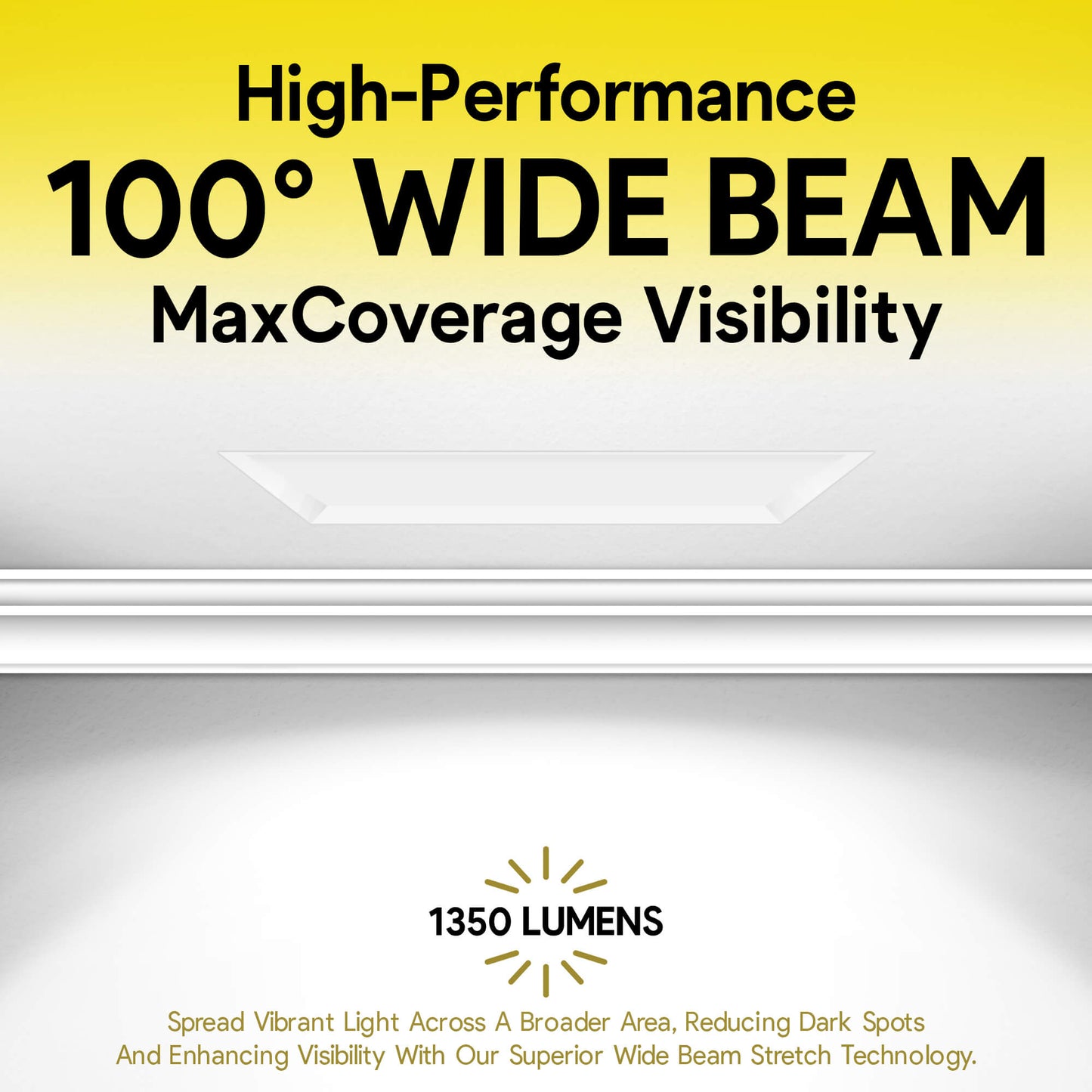 P-5992 4 Inch Trimless Square White 15W 1300 Lumens 5CCT Slim Light