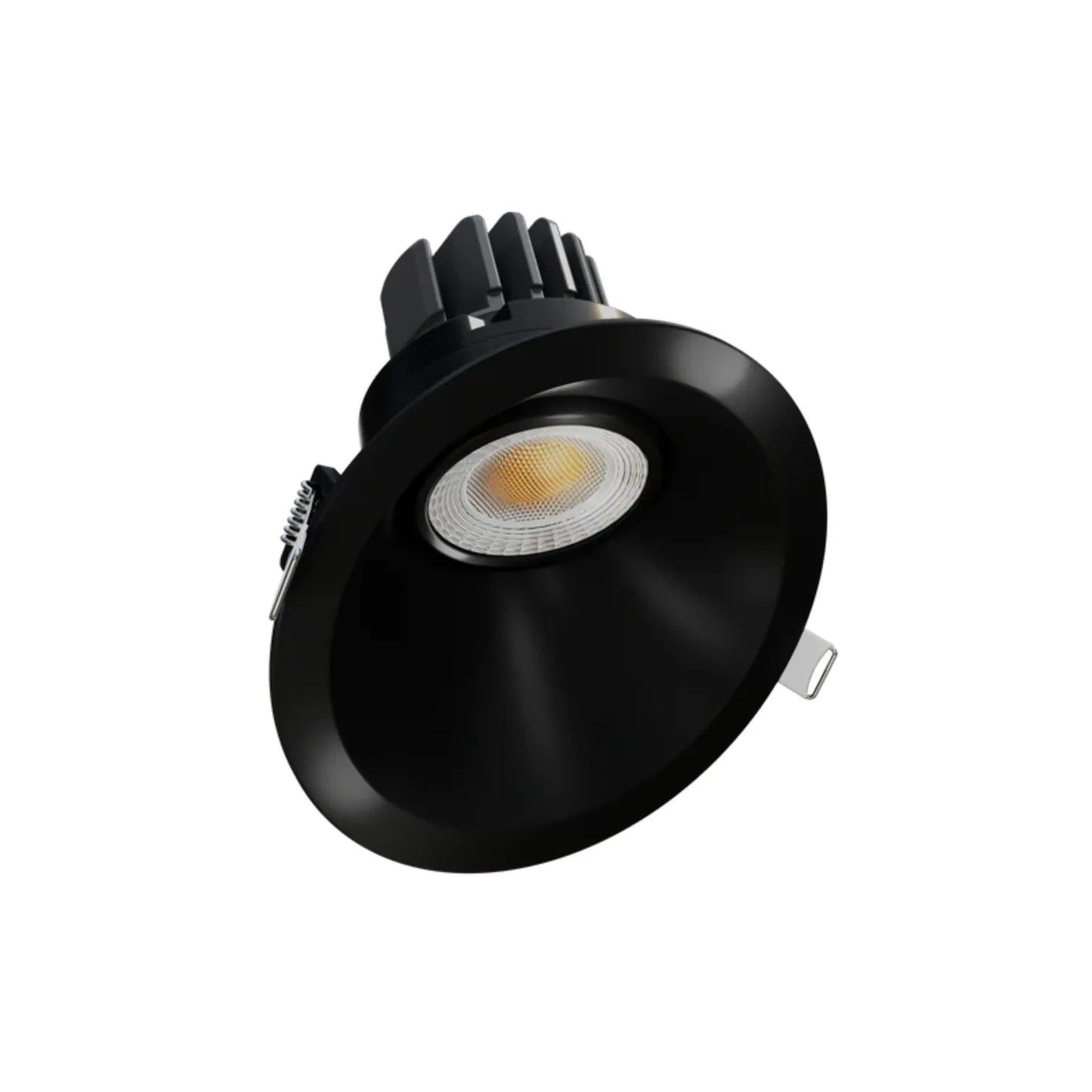 P-7485 3.5 inch Sloped Gimbal Round Black White, 14W, 1400 Lumens, 5CCT Recessed Light