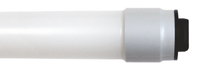 Perlglow 9W 2 Ft T8 Shape G13 Base Glass Lens Type A-B Ballast Universal Clear LED Tube Light 4100K Cool White