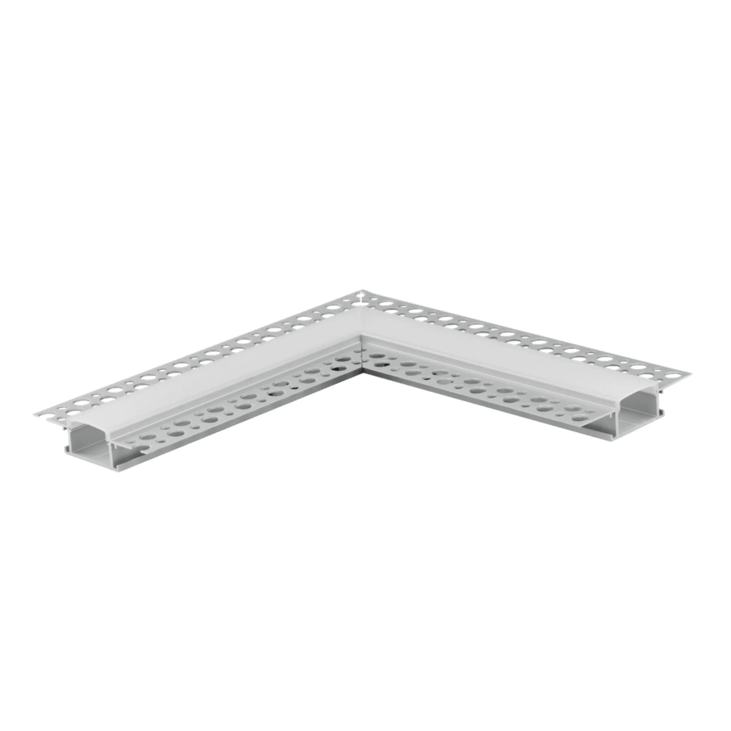 P-5302 1 inch Trimless L Corner Channel, Tape Light Size 20mm, Aluminum Channel, IC Rated, Air Tight, Wet Location