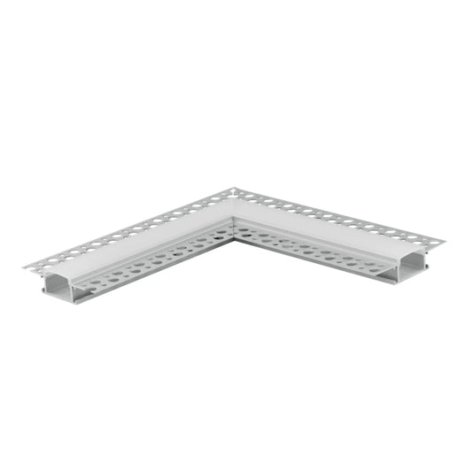 P-5302 1 inch Trimless L Corner Channel, Tape Light Size 20mm, Aluminum Channel, IC Rated, Air Tight, Wet Location