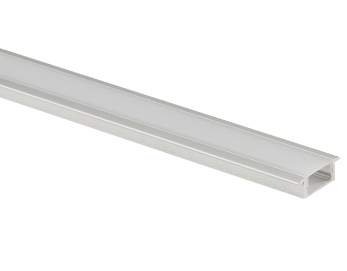 Perlglow P-96320 Silver Finsih Pc opal Cover Material Frosted 1/2" aluminum recessed channel