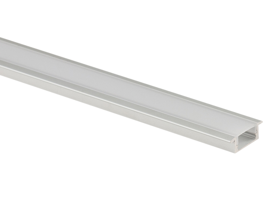Perlglow P-96320 Silver Finsih Pc opal Cover Material Frosted 1/2" aluminum recessed channel