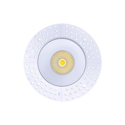 P-7229 5 Inch Trimless Round White 23-50W, 2200-5000 Lumens, 5CCT Recessed Light