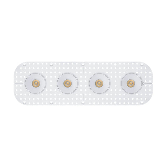 P-7370 1.5 Inch Trimless 4 Head Round White 28W, 2400 Lumens, 5CCT Recessed Light