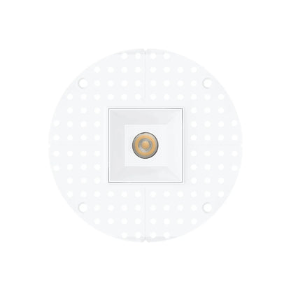 P-7372 1.5 Inch Trimless Single Head Square White 7W, 600 Lumens, 5CCT Recessed Light