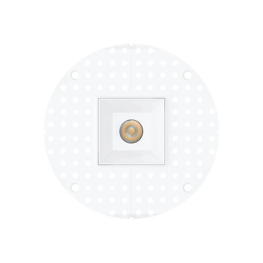 P-7372 1.5 Inch Trimless Single Head Square White 7W, 600 Lumens, 5CCT Recessed Light