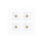P-7376 1.5 Inch Trimless Quadruple Head Square White 28W, 2400 Lumens, 5CCT Recessed Light