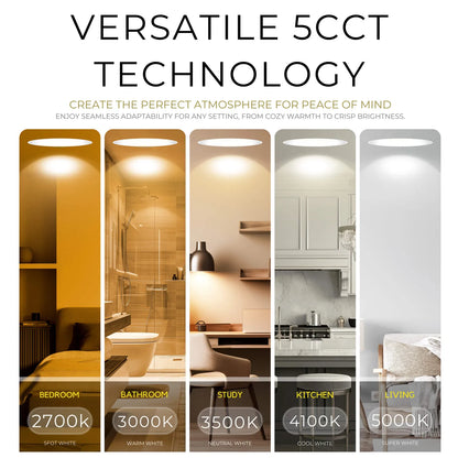 P-7156 3.5 Inch Millwork Trimless Round Brushed Brass HO 18-30W, 1700-2700 Lumens 5CCT Recessed Light