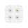 P-7380 1.5 Inch Trimless Quadruple Head Round White HO, 60W, 4400 Lumens, 5CCT Recessed Light