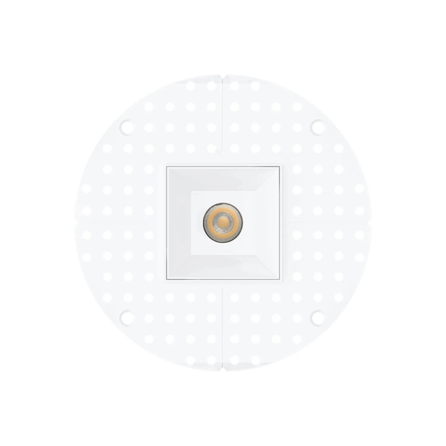 P-7381 1.5 Inch Trimless Single Head Square White HO, 15W, 1100 Lumens, 5CCT Recessed Light