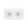 P-7368 1.5 Inch Trimless 2 Head Round White 14W, 1200 Lumens, 5CCT Recessed Light