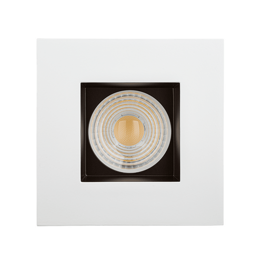 P-5084 4 Inch Square Two-Tone 15/22W,1600/2400 Lumens 5CCT Recessed Light