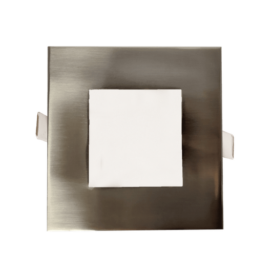 P-5156 4 Inch Square Brushed Nickel 12W 1000 Lumens 5CCT Slim Ultra-Thin light