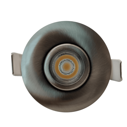 P-5096 2 Inch Round Brushed Nickel 5W 400 Lumens 5CCT Gimbal Light