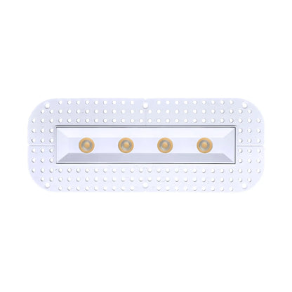 P-7358 1.5 Inch Trimless Ultra-Narrow 4 Head White HO, 60W, 4400 Lumens, 5CCT Recessed Light