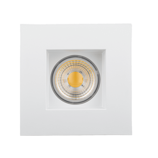 P-5892 4 Inch Square White Smooth 15W 1100 Lumens 5CCT Recessed Light
