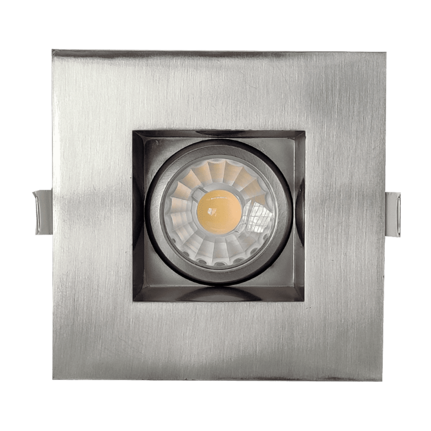 P-5116 3 Inch square Brushed Nickel 8W, 650 lumens Gimabl Light