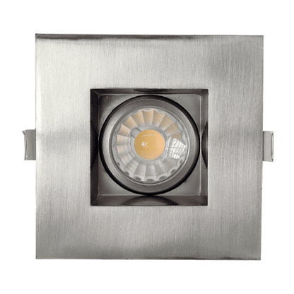 P-5116 3 Inch square Brushed Nickel 8W, 650 lumens Gimabl Light