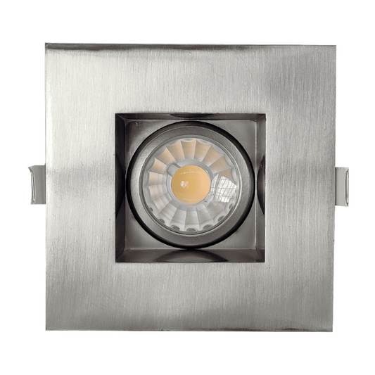 P-5116 3 Inch square Brushed Nickel 8W, 650 lumens Gimabl Light