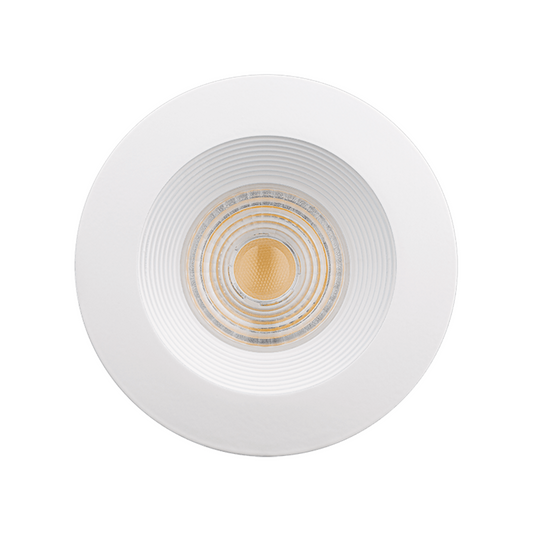 P-5079 4 Inch Baffle Round White 15/22W,1600/2400 Lumens 5CCT Recessed Light