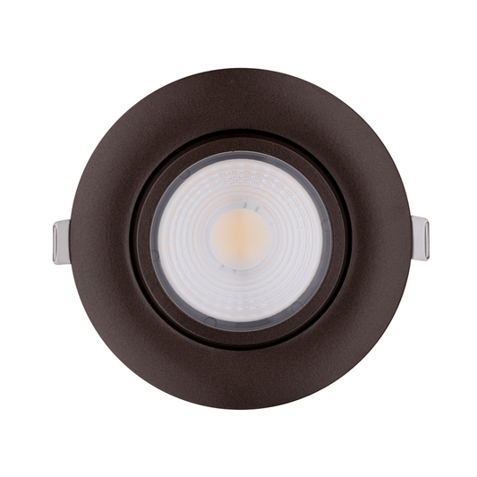 P-5107 4 Inch Round Bronze 14W 1100 Lumens 5CCT Gimbal Light