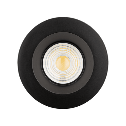 P-5080 4 Inch Round Black 15/22W,1600/2400 Lumens 5CCT Recessed Light
