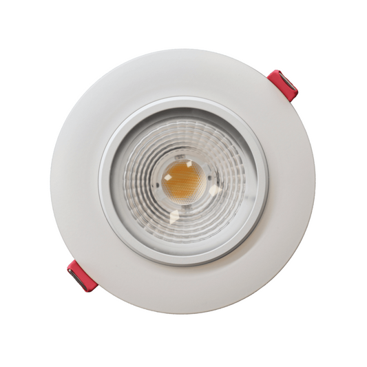 P-5104 4 Inch Round White 14W 1100 Lumens 5CCT Gimbal Light