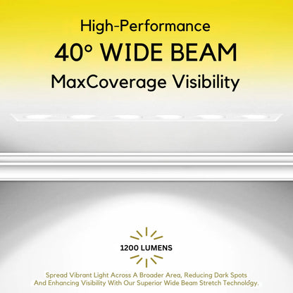 P-7260 2 Inch 6 Head White Finish, 18W, 1200 Lumens, 5CCT Recessed Light