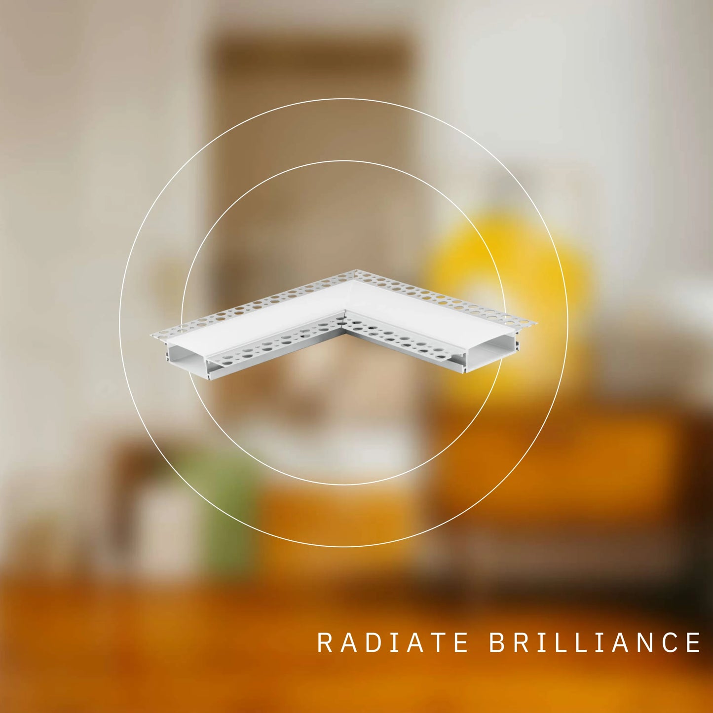 P-5301 2 inch Trimless L Corner Channel, Tape Light Size 47mm, Aluminum Channel, IC Rated, Air Tight, Wet Location