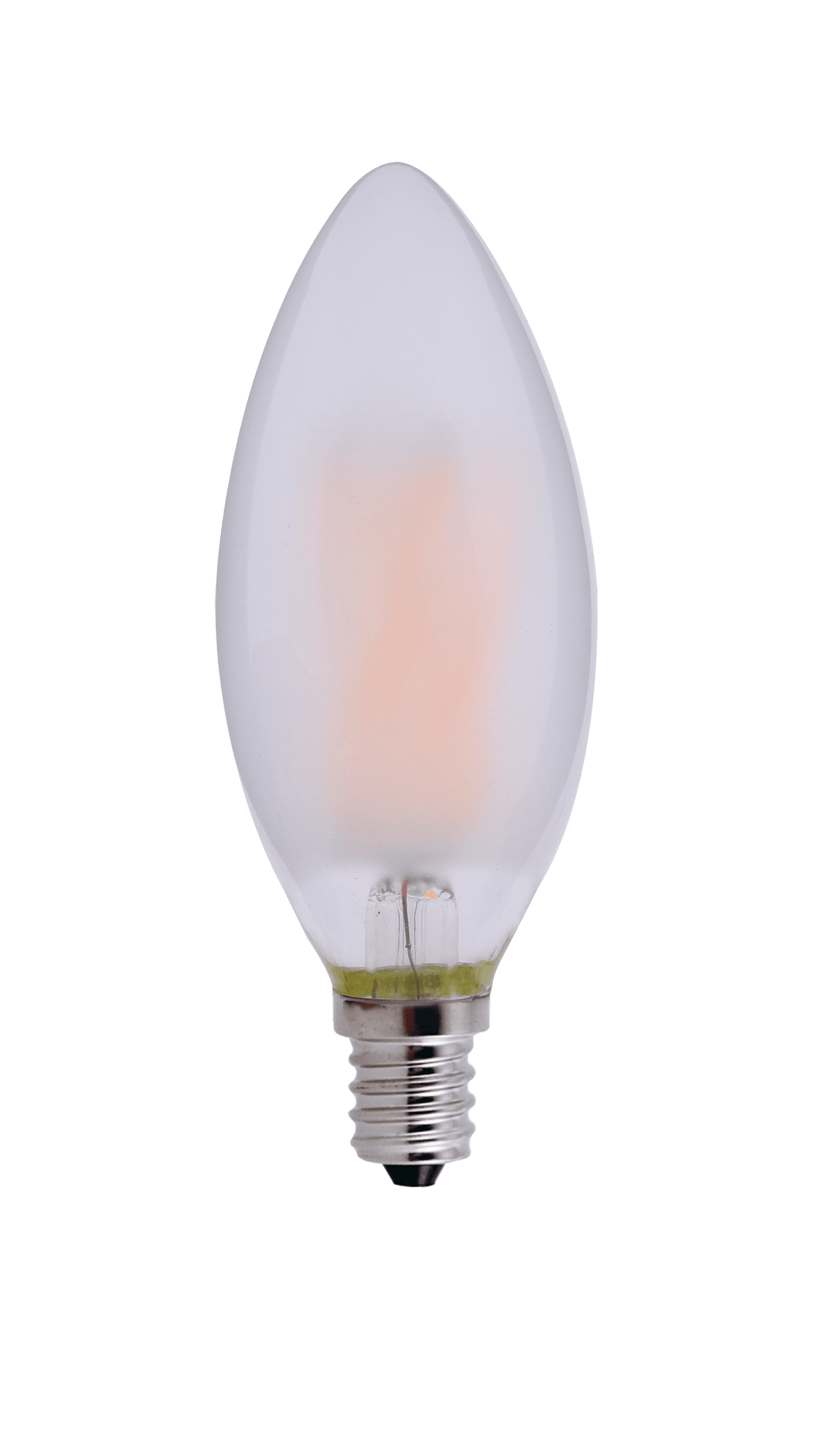 Perlglow 5 Watts B11 Shape E12 Base Type 600 Lumens Clear Candelabra Frosted Torpedo LED Light Bulb 2700K Soft White