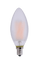 Perlglow 5 Watts B11 Shape E12 Base Type 600 Lumens Clear Candelabra Frosted Torpedo LED Light Bulb 2700K Soft White